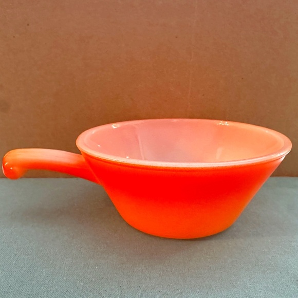 Fire King Other - Vintage Fire King Flame Orange Handled Soup Mug